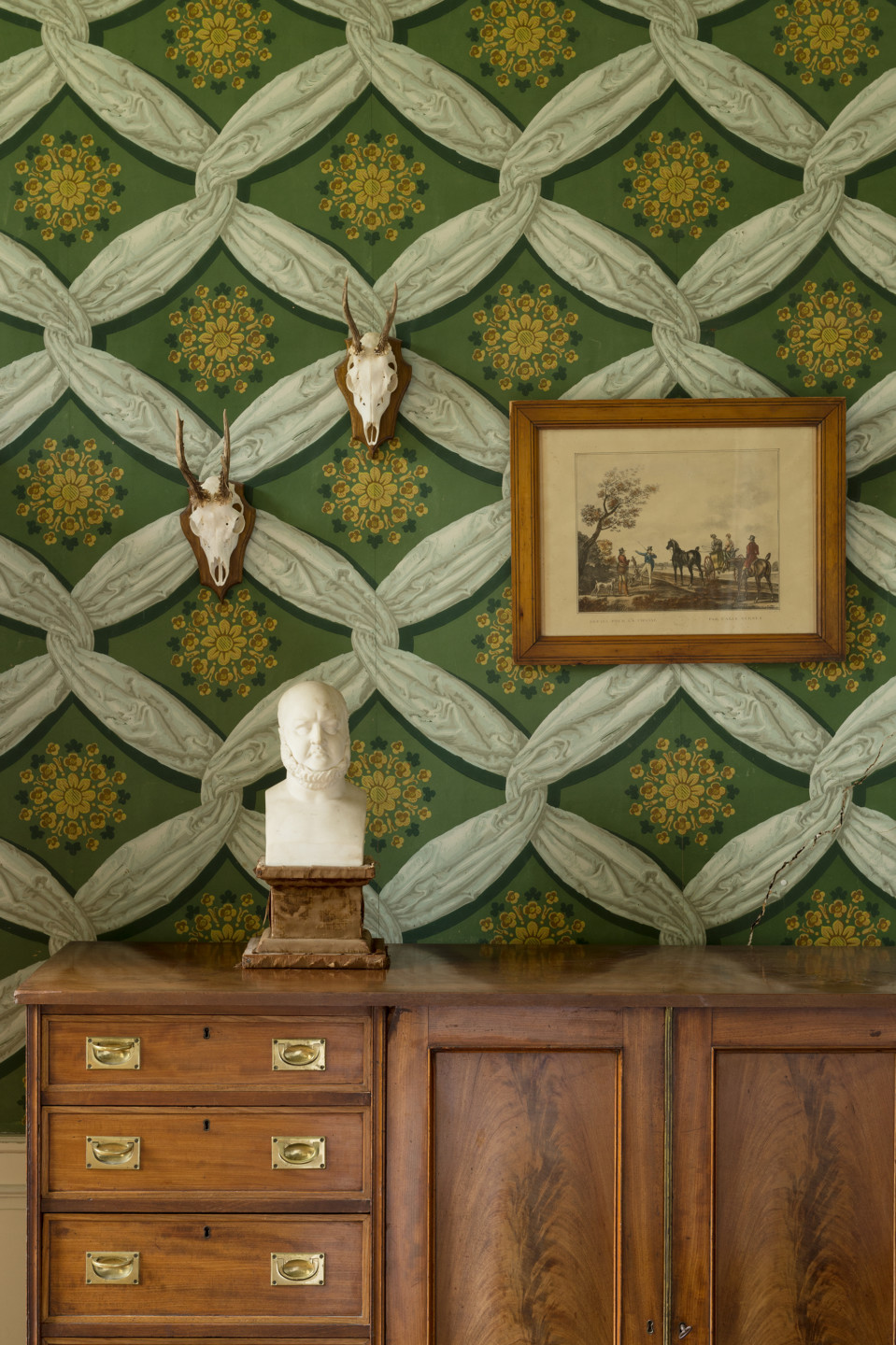 Château de Martigny Chambre à colonnes